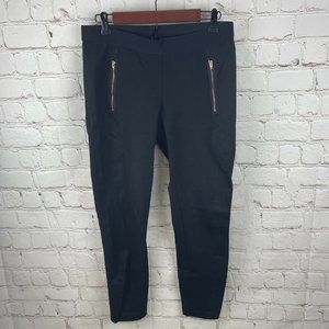 J. Crew Womens Paneled Pixie Pant Fitted Skinny Slim Black A3406 US Size 10